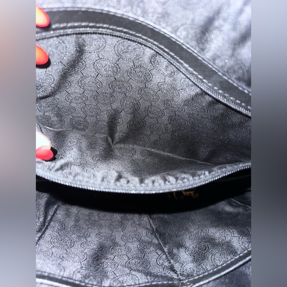 Michael Kors Black Tote with Floral Scarf - Picture 8 of 9